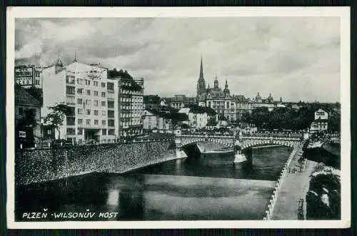 5x AK - Plzeň Pilsen Stadt - diverse Ansichten um 1930-40