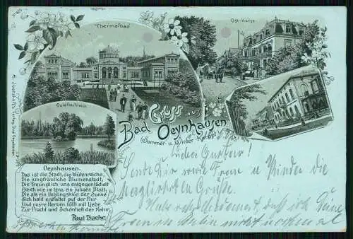 AK - Mondschein Litho - Bad Oeynhausen in Westfalen - 1902 gelaufen
