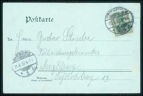 AK - Mondschein Litho - Bad Oeynhausen in Westfalen - 1902 gelaufen