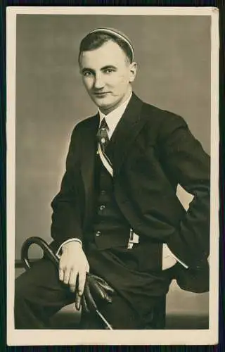 2x Foto - Studentika Student Mensur Schmiss  - Radeberg Dresden Widmung 1935