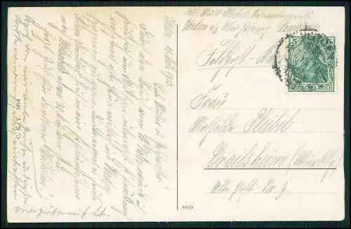 AK - Verden Partie an der Aller - Raddampfer Preußen und Boote - 1915 gelaufen