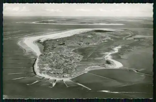 2x Echt Foto AK - Insel Baltrum in Ostfriesland - Luftbild Fliegeraufnahme