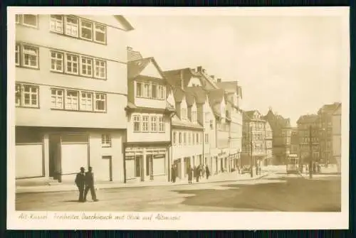 Echt Foto AK - Alt-Kassel Hessen - Freiheiter Durchbruch Blick auf Altmarkt 1936
