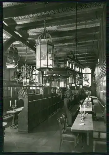 Echt Foto AK - Lübeck Holstein - inneres Restaurant Schiffergesellschaft ....