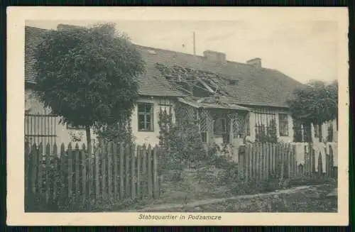 AK 1.WK Stabsquartier Podzamcze Wilhelmsbrück Posen Poznan W. Symam Wanne Eickel