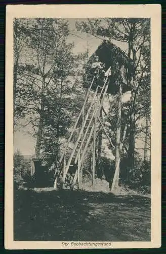 AK 1. WK - östl. Kriegsschauplatz Beobachtungsstand - Foto W. Symam Wanne Eickel