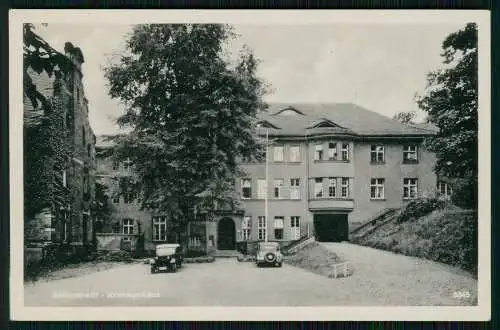 AK - Ballenstedt im Harz - Fach-Krankenhaus für Psychiatrie - um 1940 Auto PKW