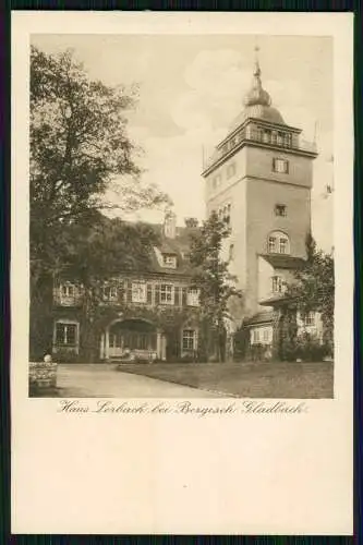 Bergisch Gladbach Haus Lerbach -  Tagungsstätte des G. Stresemann Instituts 1940