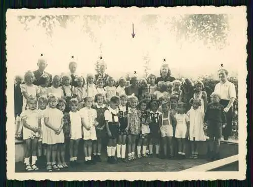 4x Foto - Heckershausen Ahnatal - Kindergarten Kinder Leiterin Emmy Pfarrer Eder