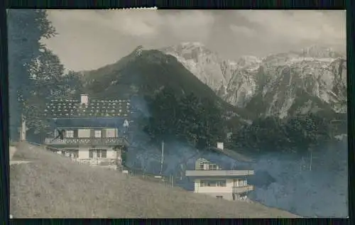 Echt Foto AK - Berchtesgaden - Villa Alpenblick mit Rebenhaus - 1926 gelaufen