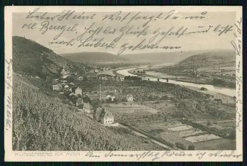 AK  Miltenberg am Main - Blick auf den Ort vom Grauberg - 1916 Feldpost gelaufen