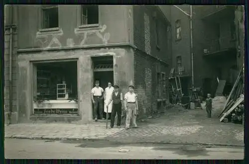 Echt Foto AK Wanne-Eickel Herne - Geschäft Friedrich Weiss Wurstmacherei Metzger