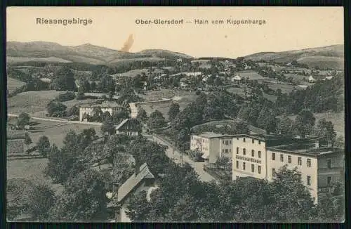 Przesieka Hain Podgórzyn Giersdorf Riesengebirge Blick vom Kippenberge 1923 gel.