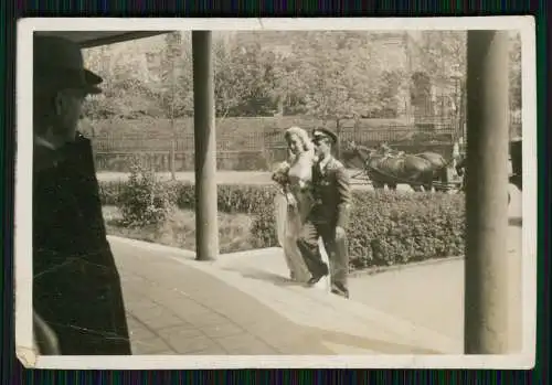 14x Foto - Soldat Luftwaffe Hochzeit 1943 bei Köln Rhein - Feierlichkeit Familie