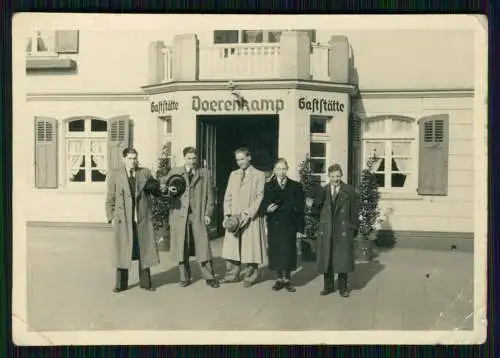 Foto - Gaststätte Doerenkamp - am Eingang mit Vorbau Schriftzug - um 1940