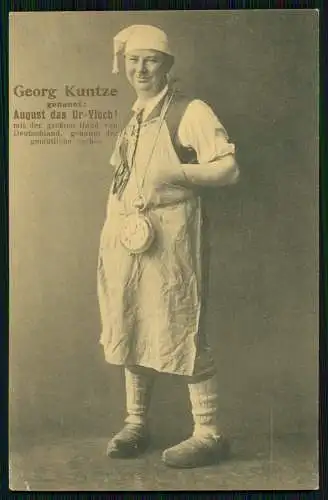 AK - Georg Kuntze - genannt August das Ur-Viech - größte Hand gemütliche Sachse