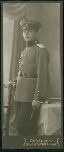 CDV Foto Soldat Regiment 7 ? - Fotografie Otto Lorenz Solingen Kaiserstr. 259