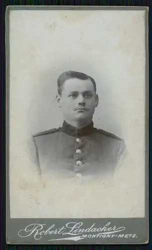 CDV Soldat Portrait Fotografie Robert Lindacher Montigny-lès-Metz Chausseestr. 1