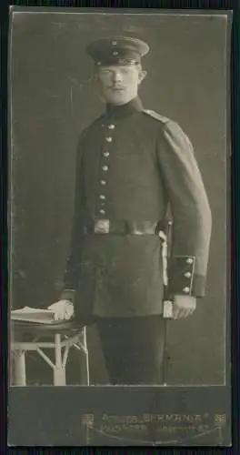 CDV Foto Soldat - Fotografie Atelier Germania, Münster i.W., Ludgeristr. 57