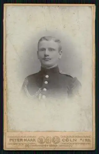 CDV Soldat Portrait - Fotografie Peter Haak Breitestrasse 88 Apostelnkloster 15