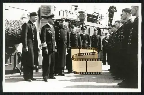 Foto AK - Schwerer Kreuzer Prinz Eugen - Deutsche Kriegsmarine - Lütjens an Bord