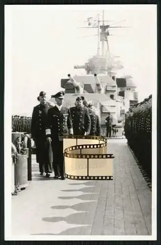 Foto AK - Schwerer Kreuzer Prinz Eugen - Deutsche Kriegsmarine - Lütjens an Bord