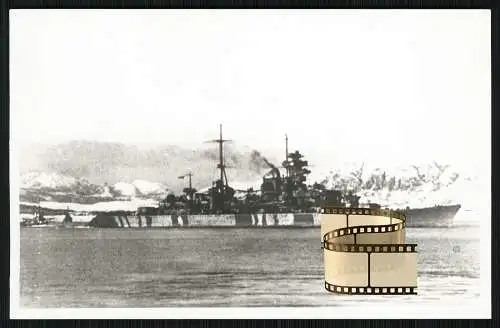 Foto AK - Schwerer Kreuzer Prinz Eugen - Deutsche Kriegsmarine Kriegsschiff