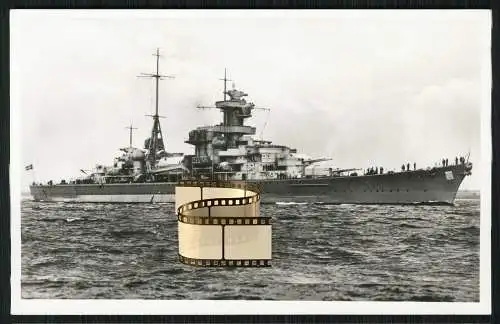Foto AK - Blücher Schwerer Kreuzer Kriegsschiff - deutsche Kriegsmarine