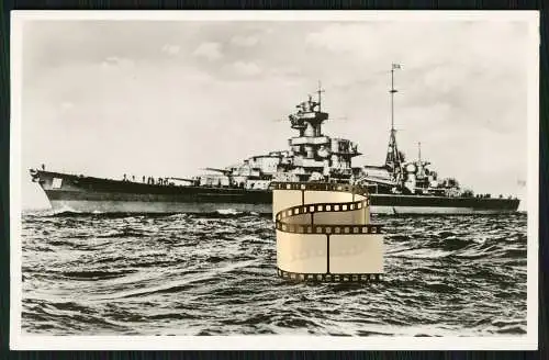 Foto AK - Blücher Schwerer Kreuzer Kriegsschiff - deutsche Kriegsmarine