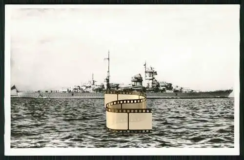 Foto AK - Blücher Schwerer Kreuzer Kriegsschiff - deutsche Kriegsmarine