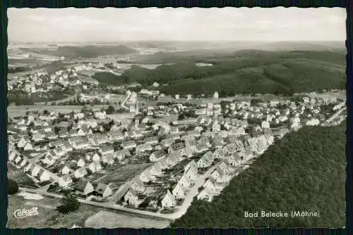 Echt Foto AK - Bad Belecke Möhne Luftbild - Warstein Kreis Soest -Karte gelaufen