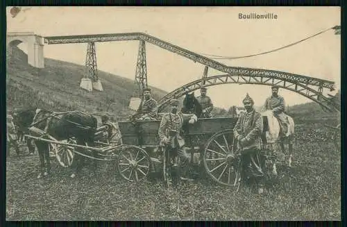 Bouillonville Moselle - deutsche Soldaten Franzosen gesprengte Brücke 1915 gel.