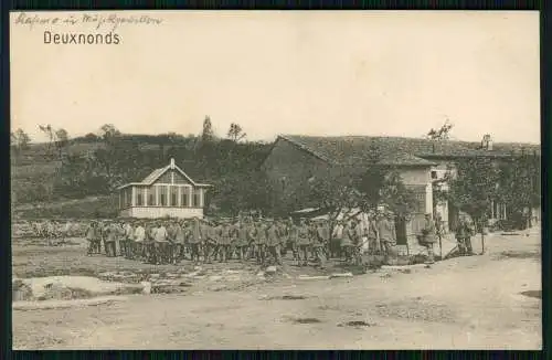 AK 1. WK - Deuxnonds Deuxnouds aux Bois Lamorville Meuse -1916 deutsche Soldaten