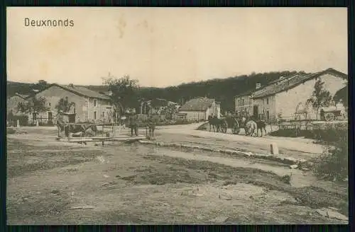 AK 1. WK - Deuxnonds Deuxnouds aux Bois Lamorville Meuse -1916 deutsche Soldaten