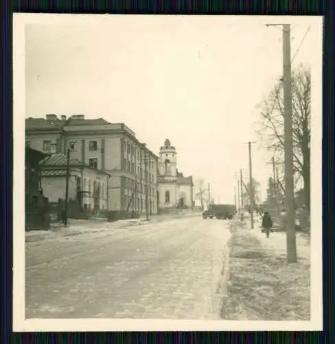 5x Foto - Soldaten Wehrmacht -Gebäude Zentralrussland Smolensk Pskow Twer 1942