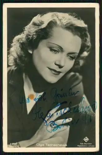 Schauspielerin Olga Tschechowa  - Ross Verlag Autogrammkarte Original Signiert