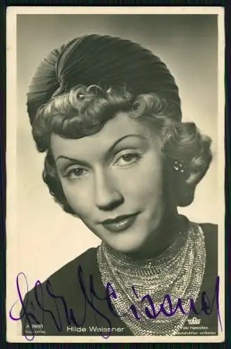 Schauspielerin Hilde Weissner  - Ross Verlag Autogrammkarte Original Signiert