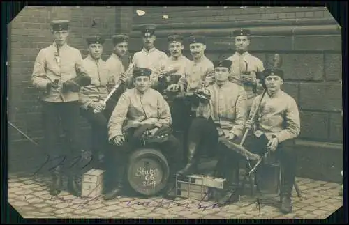 Foto AK - Soldaten in Köln am Rhein - 2. Corps Stube 66 - 1911 gelaufen