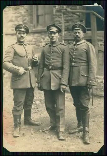 7x Foto AK 1. WK - Soldaten an der Westfront - 1916-18