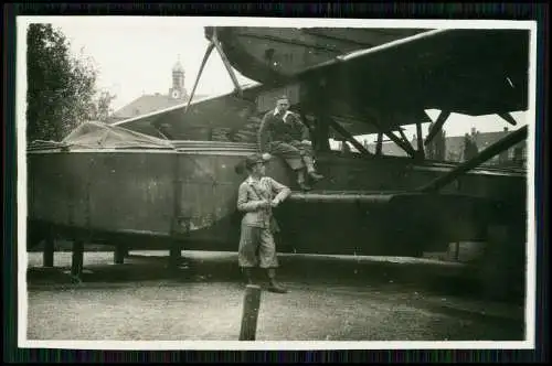 10x Foto München Reise 1933 - am Museum Wasserflugzeug Flugboot und andere....