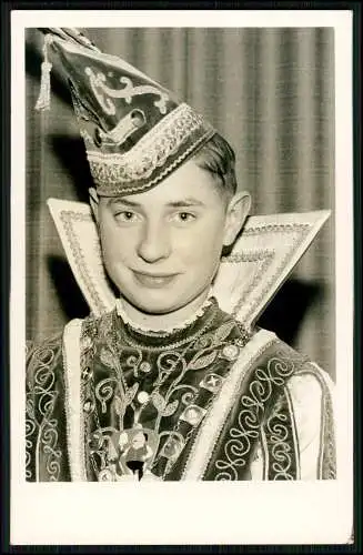 Foto AK - Portrait Kinderprinz Düren Eifel - Horst-Dietmar I. Broichhagen 1963