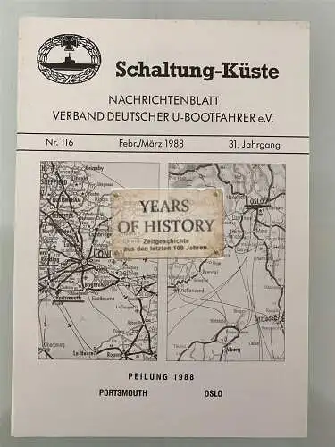 Schaltung Küste Nachrichtenblatt - Verband U-Bootfahrer - Heft 1988 - Nr. 116