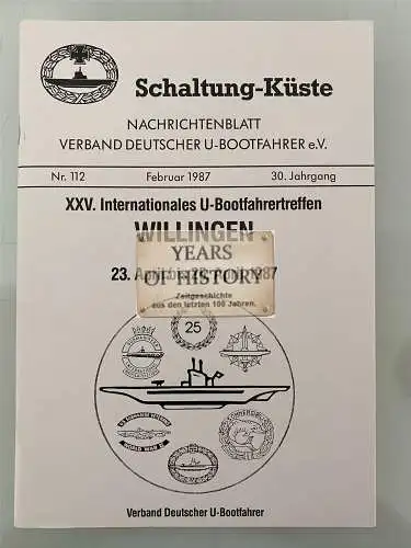 Schaltung Küste Nachrichtenblatt - Verband U-Bootfahrer - Heft 1987 - Nr. 112
