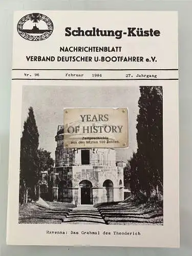 Schaltung Küste Nachrichtenblatt - Verband U-Bootfahrer - Heft 1984 - Nr. 96