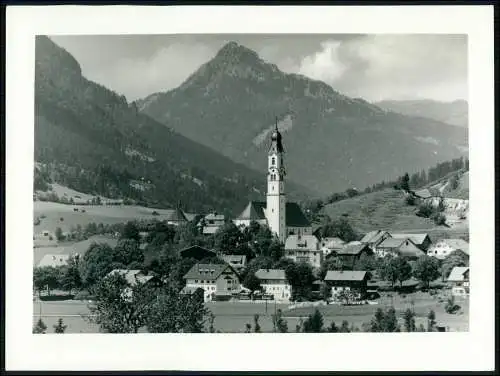 Großes Foto 24x18 cm - Pfronten Ostallgäu Bayern - Ortsansicht mit Sorgschrofen