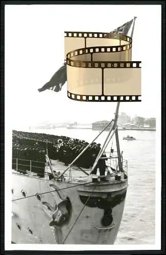 Foto AK - Schlachtschiff Scharnhorst - Indienststellung 1937 Kriegsmarine