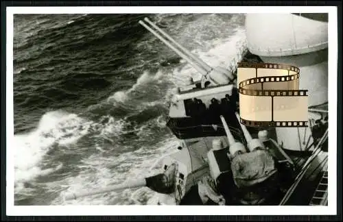 Foto AK - Schlachtschiff Gneisenau - Deutsches Kriegsschiff - Doppelflak