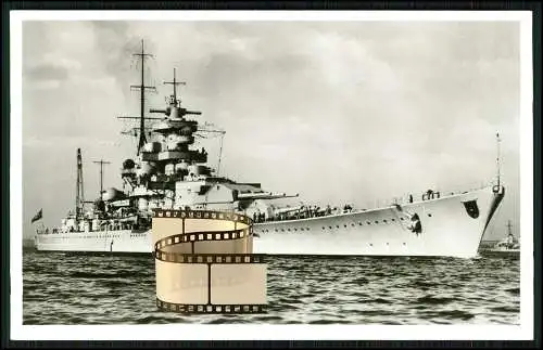Foto AK - Schlachtschiff Gneisenau - Deutsches Kriegsschiff - Kriegsmarine