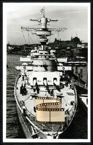 Foto AK - Panzerschiff Kreuzer Deutschland bzw. Lützow -Reichs- und Kriegsmarine