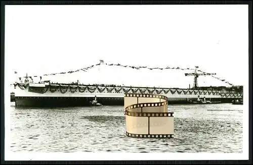 Foto AK - Panzerschiff Admiral Graf Spee -Stapellauf 30. Juni 1934 Wilhelmshaven